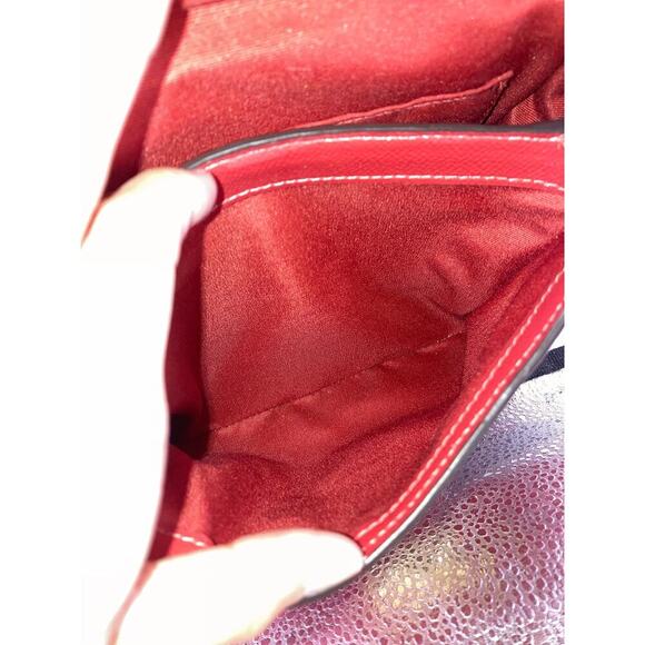 COACH F37833 SMALL RED PATTON LEATHER CROSSBODY BAG - Picture 15 of 16